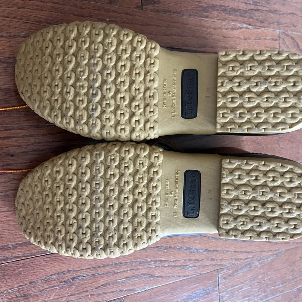 L.L. Bean Men's Tan and Black Duck Boots - Picture 5 of 9